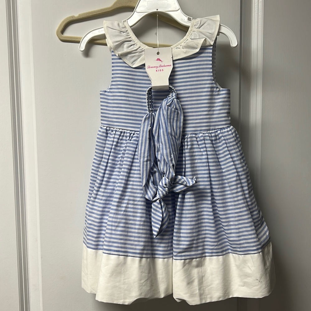 New with tags Tommy Bahama toddler girl coastal summer dress & matching headband
